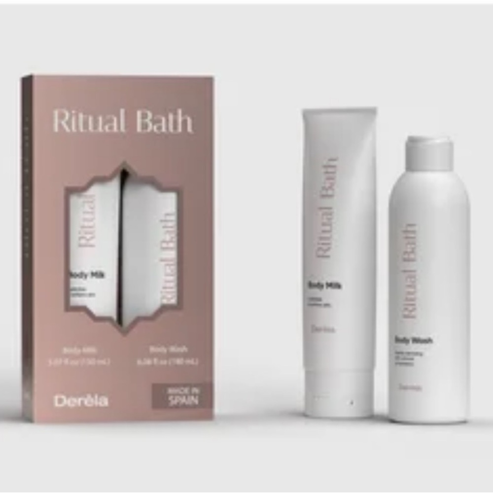 Derela Ritual Bath Body Wash & Body Milk gift set Spa Made in Spain - Picture 1 of 5